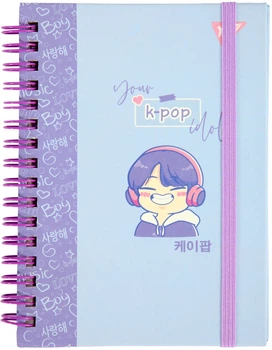 Блокнот YES K-POP А6 64 листа Клетка (152031) (5056574453006)