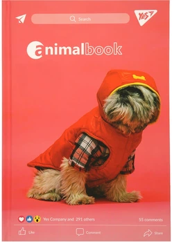 Блокнот YES Animalbook А5 64 листа Линия (152048) (5056574453174)