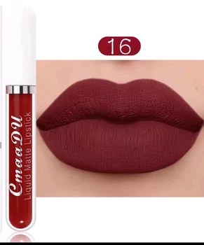 Губная помада CmaaDU №16 Liquid Matte Lipstick водостойкая матовая