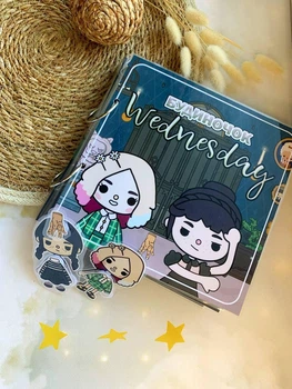 Дитячий розвивальний альбом книга гра на липучках Будиночок Wednesday