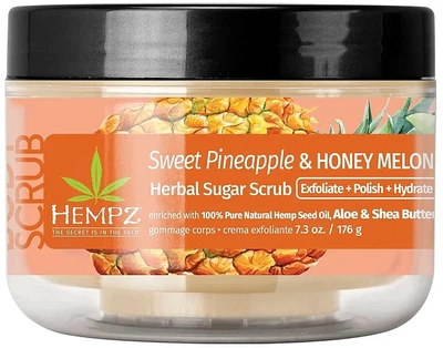 Скраб сахарный для тела "Сладкий ананас и медовая дыня" - Hempz Sweet Pineapple & Honey Melon Herbal Sugar Scrub 176g (1261127-527444158-2)