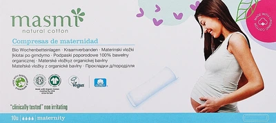 Послеродовые прокладки "Maternity" - Masmi Natural Cotton 10шт (1149300-1889415216-2)