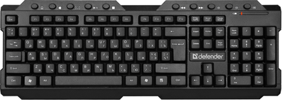 Клавіатура Defender Element HB-195 Wireless UKR Black (45189)