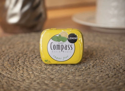 Драже Compass лимон Lemon без цукру 14 гр.