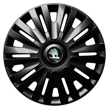 Колпаки Jawoplast Alpha Black R15 Skoda (Комплект 4 шт.)