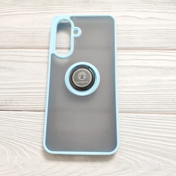 Чехол Armor Ring для Samsung Galaxy A16 / A165 противоударный c кольцом Светло-голубой