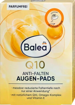 Balea Q10 Патчі для очей з Q10, омега-комплексом і вітаміном E — 6 пар (12 шт), проти зморшок