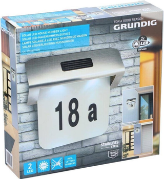 Podświetlany LED solarny numer domu Grundig