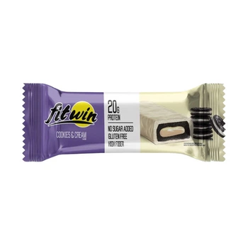 Протеїновий Батончик FitWin Bar No Sugar Added 60 г Cookies & Cream