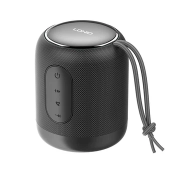 Портативная беспроводная Bluetooth колонка акустика Ldnio BTS12 Bass Boost 1500 мАч со встроенным микрофоном |BT5.0, TWS, AUX/SD, 4h| Черный