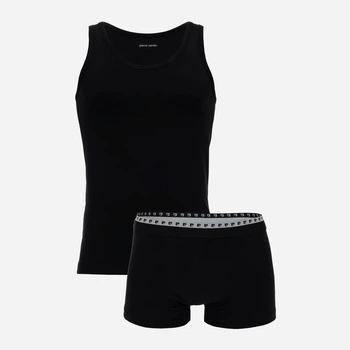 Комплект мужского белья (майка + трусы) хлопковый Pierre Cardin I021SZ0IT.T01.155-TAKIM-Y25.001 M 3 шт Черный (8683859263059)