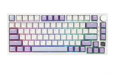 Беспроводная клавиатура Ajazz AK820 Pro RGB Flying Fish Switch Purple with White