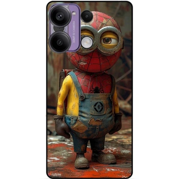 Чехол силиконовый бампер Candy для Infinix Note 40 (X6853) с рисунком Миньон Marvel Человек паук