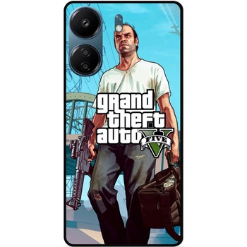 Силиконовый чехол бампер Candy для Xiaomi Poco X7 Pro с рисунком ГТА GTA