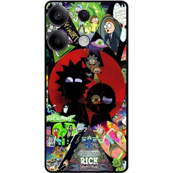Силиконовый чехол бампер Candy для Xiaomi Redmi Note 13 Pro с рисунком Rick and Morty Рик и Морти