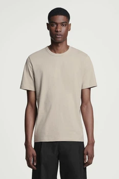 Футболка мужская COS Regular Brushed Cotton M бежевый