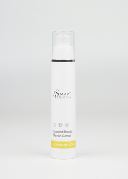 Нічний себорегулюючий флюїд «Азеламід» Smart4Derma azelamid booster blemish correct 50 мл