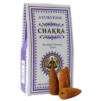 Ароматические конусы обратного потока Жидкий Дым Ayurvedic BACK FLOW Чакра