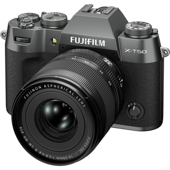 Беззеркальный фотоаппарат Fujifilm X-T50 + XF 16-50mmF2.8-4.8 R LM WR Kit Charcoal silver (16828650)