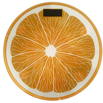 Весы напольные 2003A апельсин, 180кг (50г), температура