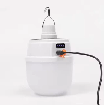 Аварійна лампа з гачком Solar Emergency Charging Lamp 2022 · Акумуляторна лампочка - світильник із сонячною батареєю та вологозахистом IP65 52517/97