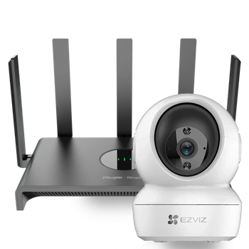 Комплект Ruijie Ezviz CS-H6c (4MP,W1) + Reyee RG-EW1300G