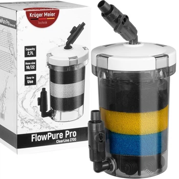 Префильтр внешний для аквариума Kruger Meier FlowPure Pro 2700 (16/22 мм) — 2.7 л