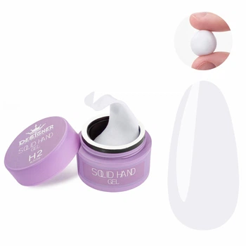 Твердый гель Solid hand gel Дизайнер (H2, 15 мл) для объемного дизайна и наращивания ногтей