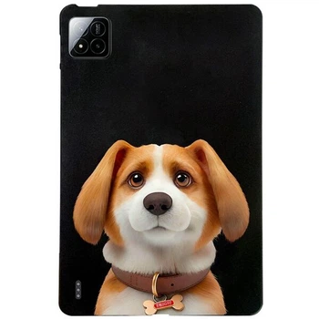 Защитный чехол Deexe Animal Series для Xiaomi Pad 7 / Pad 7 Pro / Pad 8 / Pad 8 Pro - Harrier Beagle