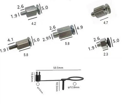 Набір ніжок/стійок для кріплення твердотільних М.2 SSD дисків, різної висоти, комплект (00116)