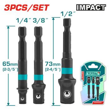 Набір перехідників TOTAL TAC273651 1/4", 3/8", 1/2" (7090276)