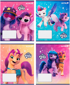 Набір шкільних зошитів Kite My Little Pony 12 аркушів у косу лінію 25 шт (LP25-235)