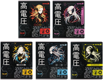 Набір шкільних зошитів Kite Kite Anime 24 аркуші Лінія 20 шт (K25-239)