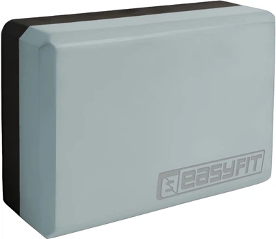 Блок для йоги EasyFit EF-1821-GYBK Сіро-чорний Polarity (stone) (56003585)