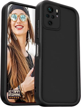 Матовый силиконовый чехол SHLab SoftProtect Xiaomi Redmi Note 10S Black (39193-2B)