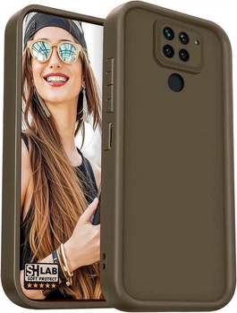 Матовый силиконовый чехол SHLab SoftProtect Xiaomi Redmi Note 9 Brown (38950-30)