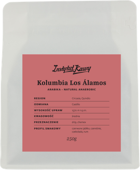 Кава в зернах Instytut Kawy Kolumbia Los Alamos Filter 250 г (5903957223575)