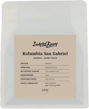 Кава в зернах Instytut Kawy Kolumbia San Gabriel Natural Filter 250 г (5903957223766)