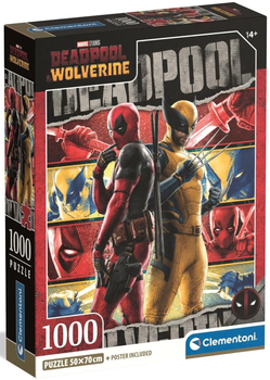 Puzzle Clementoni Marvel Deadpool & Wolverine 1000 elementów 37050 (8005125370504)