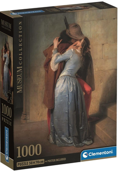 Puzzle Clementoni Museum Collection Hayes The Kiss 1000 elementów 37064 (8005125370641)