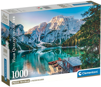 Пазл Clementoni High Quality Emerald Lake Braies 1000 елементів 39934 (8005125399345)