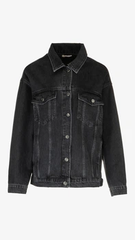 Куртка джинсовая однотонная женская On me 4951 M Графитовый shop (2000999192180)