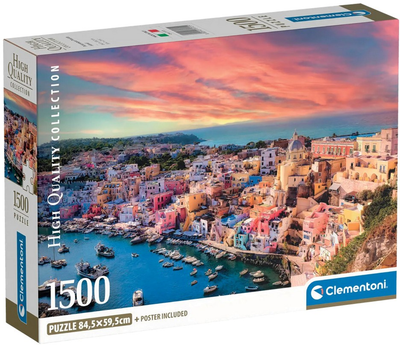 Пазл Clementoni High Quality Picturesque Procida Island 1500 елементів (8005125317219)