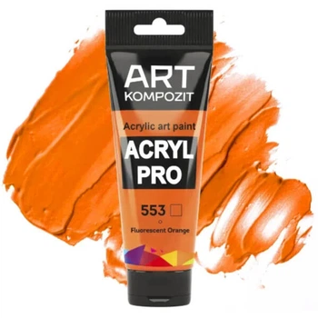 Краска акриловая ART Kompozit 75 мл (553) флуоресцентный оранжевый (59553)