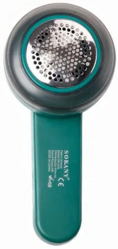 Акумуляторна машинка для для видалення ковтунців Sokany SK-878 зелена
