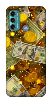 Чехол Gold and dollars для Motorola Moto G60