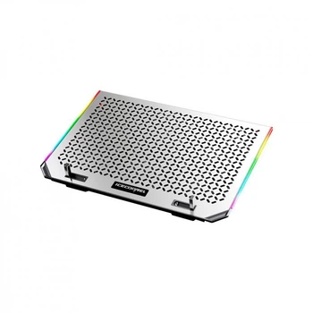 Подставка для ноутбука IceCoorel 10-15.6", 6*80mm 1800 RPM, 2*USB, 366x256x23mm, RGB (A17) (254609)