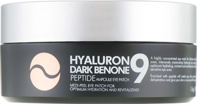 Гідрогелеві патчі від темних кіл з пептидами 60 шт Medi Peel Hyaluron Dark Benone Peptide 9 Ampoule Eye Patch
