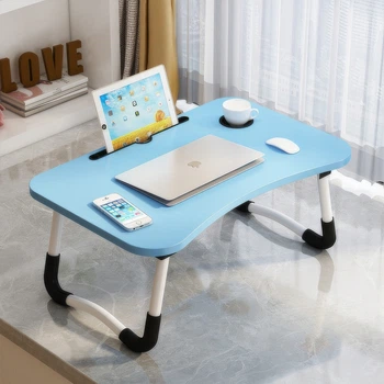 Столик для ноутбука з підставкою для планшета та підсклянником MLT T36 Light Blue