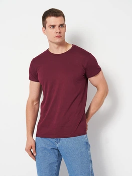 Футболка хлопковая длинная мужская Sol's Crusader Men Organic Cotton 03582146 L Бордовая (3609371053478)